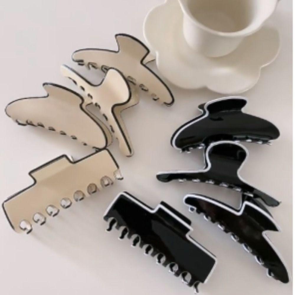 Women Elegant Irregular Geometric Crab Clamps Hair Claw Hairpin Headwear Hair Clip