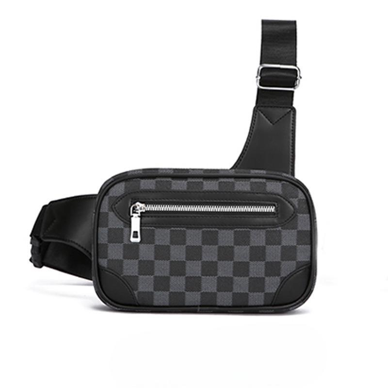 Men's Chest Bag, Color-blocking Single-shoulder Bag, Casual, Trendy and Fashionable, Large-capacity Crossbody Bag