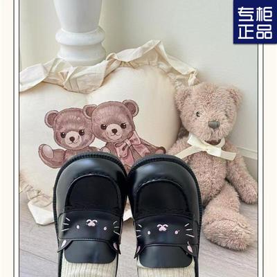 Original Lolitajk Versatile Uniform Student Shoes Animal Party 2024 New Porter Japanese College Leather Shoes