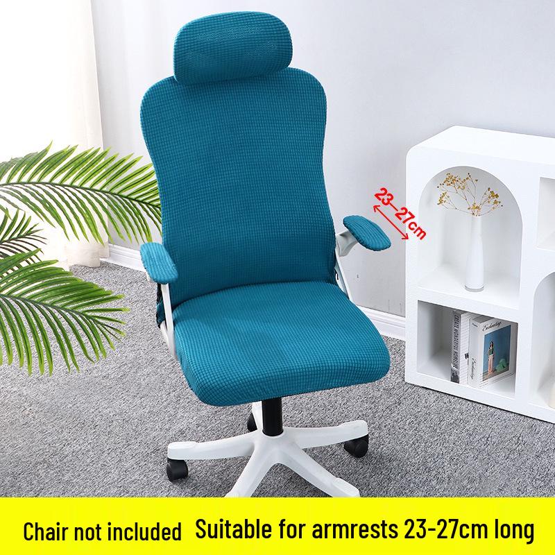 

Elastic Universal Office Chair Cover with Ergonomic Backrest & Headrest Fabric Protector Default Item