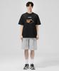 Geulaenpini Chalkboard Oversized Short Sleeve T-Shirt - Black