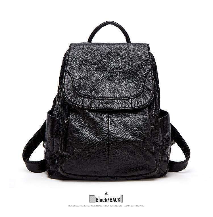 Women's 2025 Fashion Soft Leather Backpack - Versatile, Spacious, Casual & Stylish
