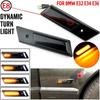 2Pcs Dynamic LED Fender Side Marker Lamp Fender Turn Signal Light Indicator Blinker Compatible with BMW 3 5 7 Series E32 E34 E36
