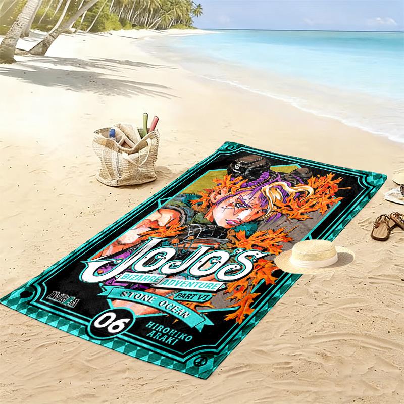 Vento Aureo: Duo's Epic Journey beach towel beach soft seaside Absorbent bath towel quick-drying swim towel beach towel Outdoor picnic beach mat