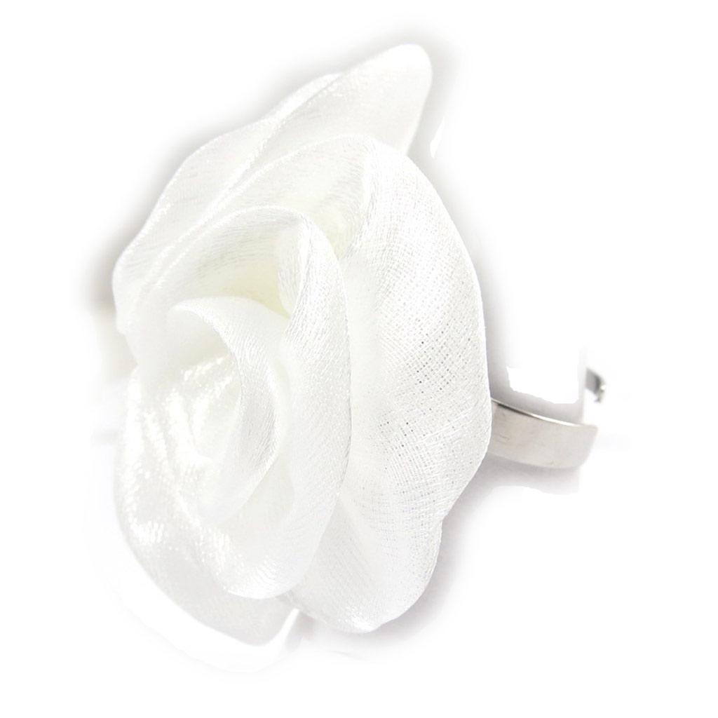 Les Trésors De Lily [K0628] - Designer Ring 'Scarlett' White