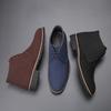 Zapatos Hombre Primavera Nuevo Casual Hombre Botines Chelsea al Tobillo Zapatos Masculinos Cuero de Ante de Vaca Slip on Motocicleta Bota Hombregy6