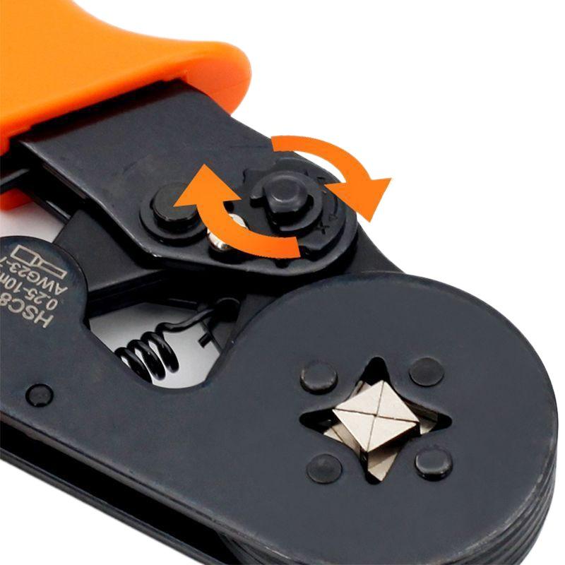 Tubular VE Terminal Crimping Tool - Four-Sided Pin-Type Wiring Pliers for Electricians