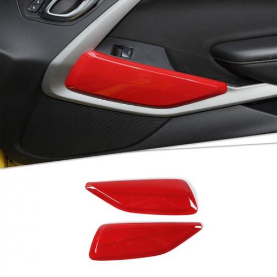 Red Interior Door Panel Trim Decor Cover For Chevrolet Camaro 2016+ Accessories