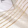 1Meter/Pack Stainless Steel Link Chains Bulk Gold Color Necklace Chains for DIY Bracelet Necklace Jewelry Making Accessories