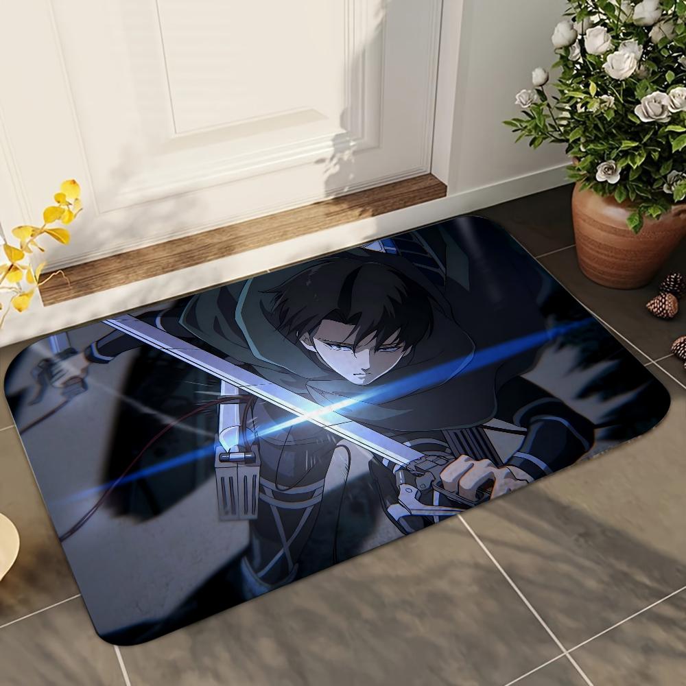 1 Stück Anime Attack On Titan Levi Ackerman Saugfähige Matten Rutschfeste Matten Heimdekorationszubehör Teppiche Heimküchenbodenmatten
