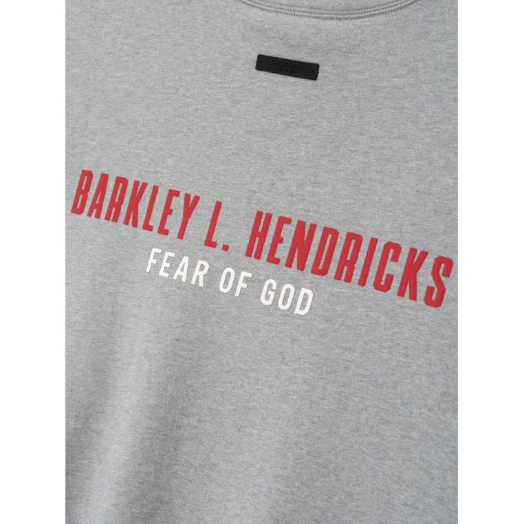 Fear of God Essentials NBA x Barkley Hendricks 90s Crewneck Concrete Heather Unisex Tops Grey 192BH266802F