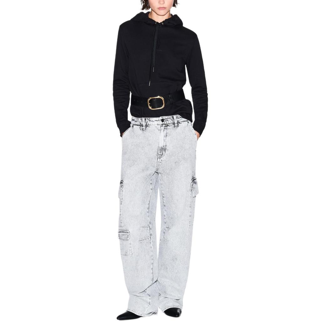 Armani Exchange Hooded Pullover Long Sleeve Logo Sweatshirt Women Sweatshirt XW000983-AF14284-UC001