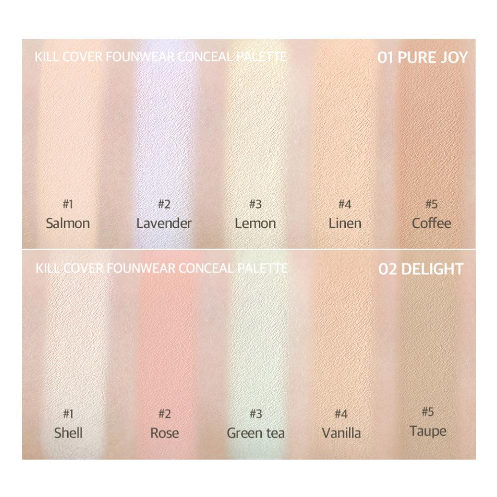 Clio Kill Cover Founwear Conceal Palette 2 Types / Concealer