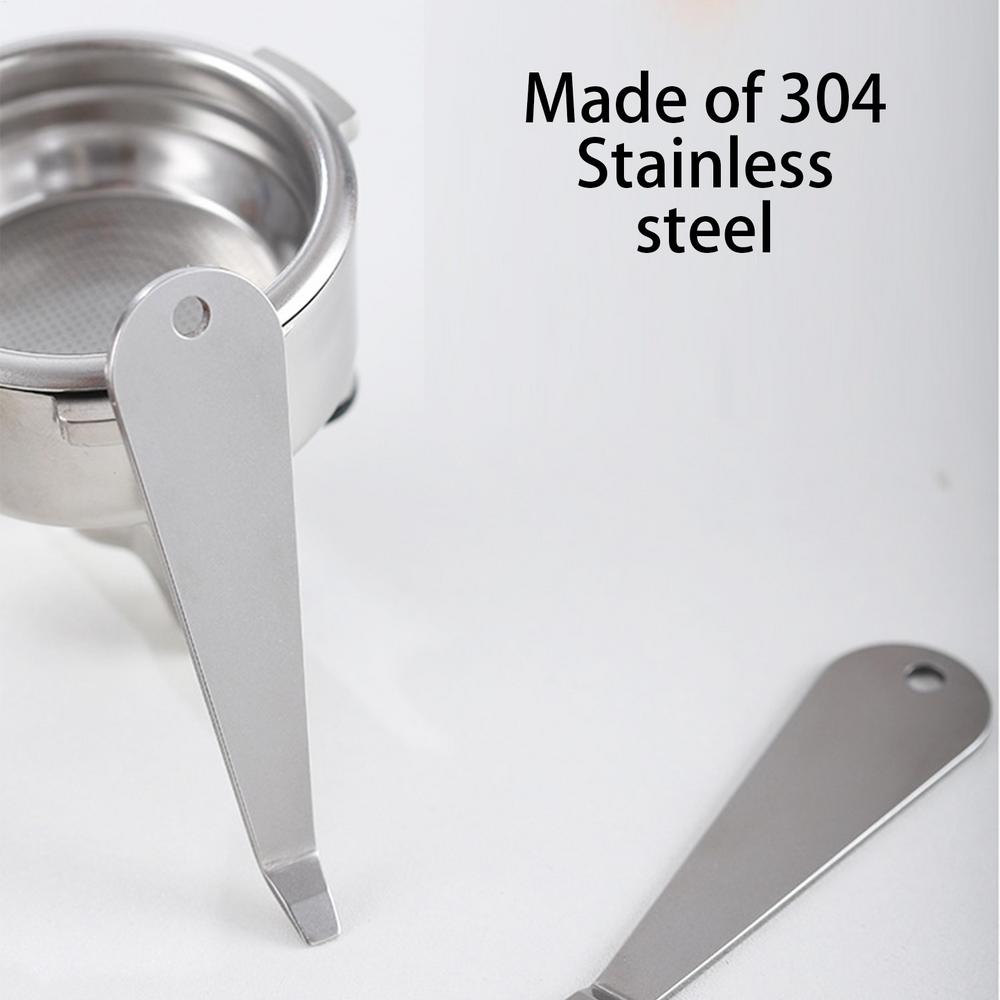 1pc Coffee Powder Cup Portafilter Basket Remover Tool Stainless Steel Coffee Filter Tools Coffeeware Accessories Silver