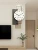 Silent Living Room Wall Clock Modern Design Metal Room Creative Wall Clock Large Free Shipping Horloges Murales Decorating Items