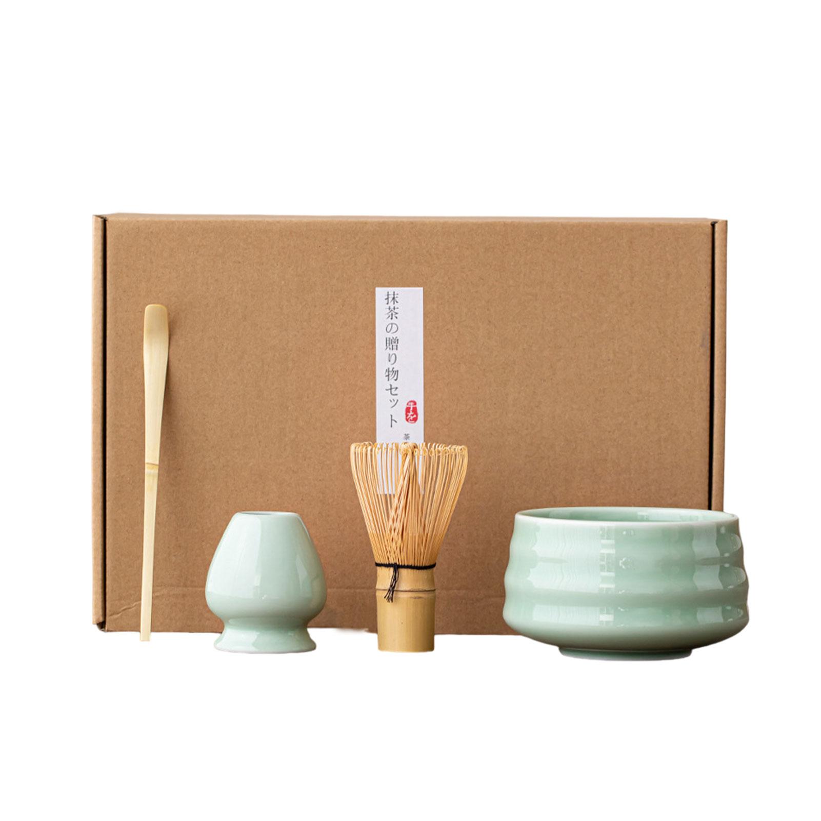 

Японский чайный сервиз Matcha из натурального бамбука и керамики. Чайные аксессуары для любителей чая Matcha Kit