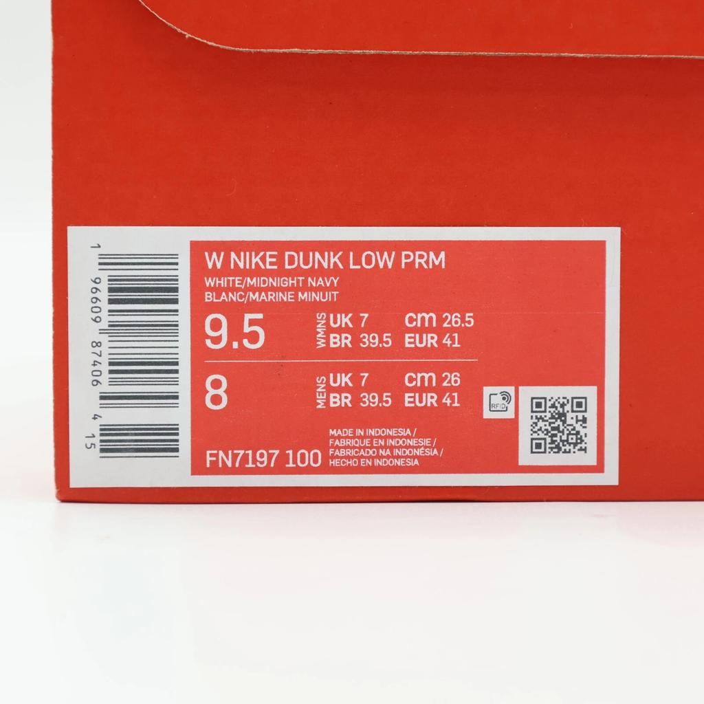 FN7197-100 Nike Dunk Low PRM Midnight Vintage Navy White Coconut Milk (Women's)