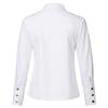 Women's Fashion Shirts Tops Band Collar Solid Color Long Sleeve Slim Loose
