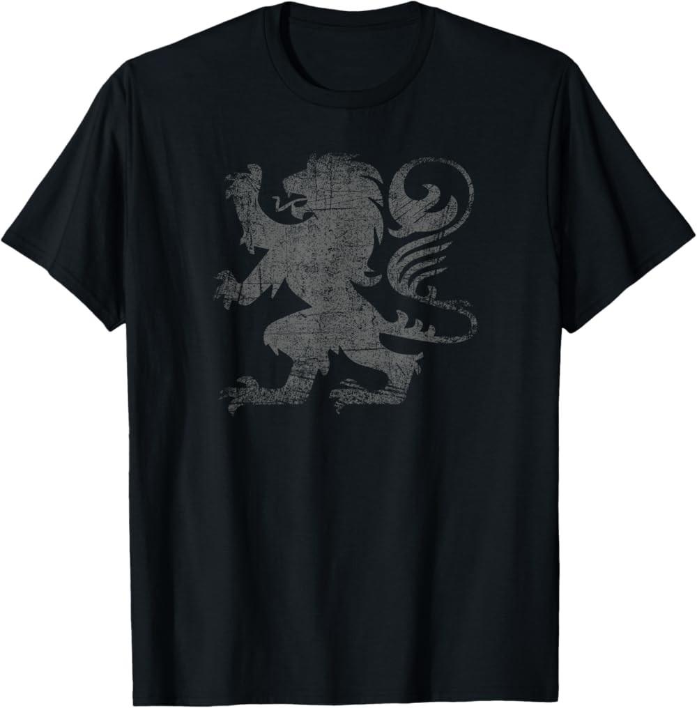 Scottish Flag Lion Rampant Heraldry distressed flag Scotland T-Shirt S