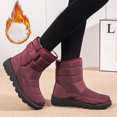 Damen Herbst Winter Verdickte Warme High Top Sneaker Wasserdicht Rutschfest Große Größe Freizeitschuhe