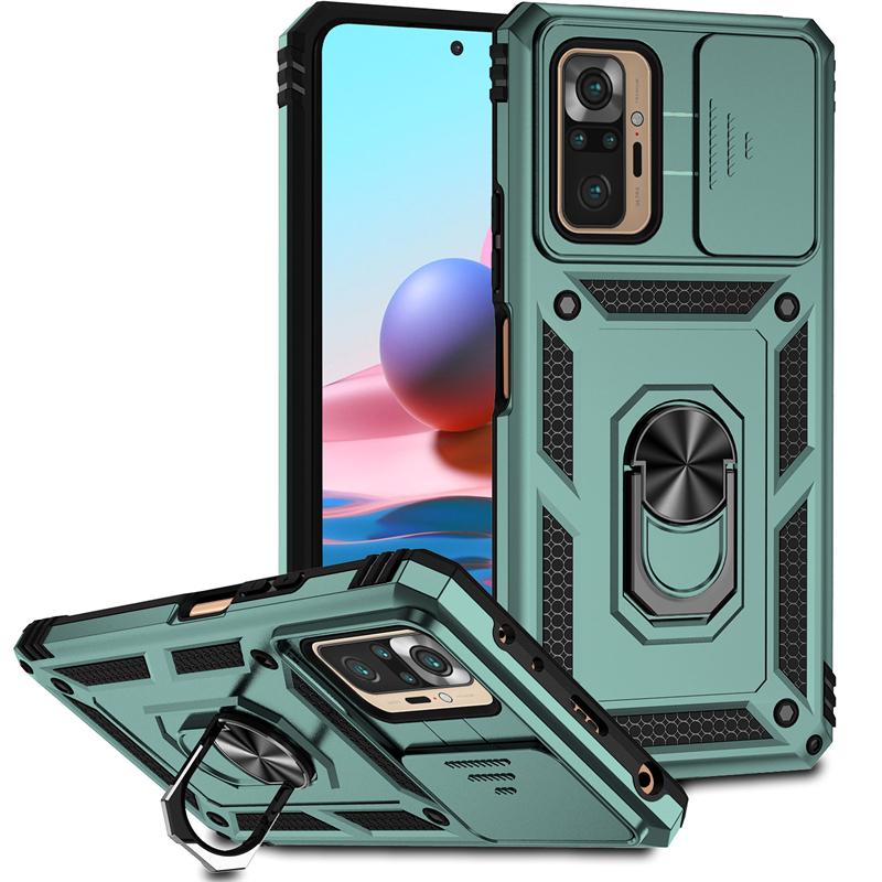 Full Cover For Xiaomi Redmi Note 10 Pro Case Redmi Note 10 Pro Push Window Magnetic Phone Holder Case For Redmi Note 10 Pro Case