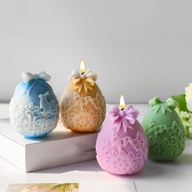 Easter Themed Silicone Scented Candle Ornament Mold For Handmade Candle And Decorations With Easy Cleaning
