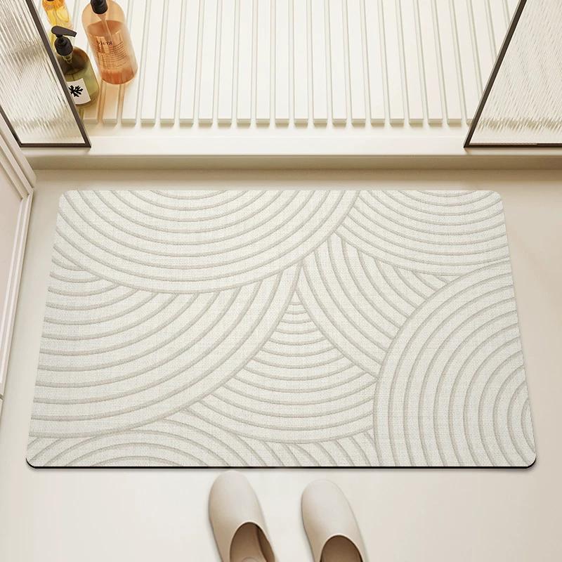 Bathroom Mats Mat Soft Diatom Ooze Absorbent Silicone Non Slip Toilet Toilet Toilet Doorway Carpet Bathroom