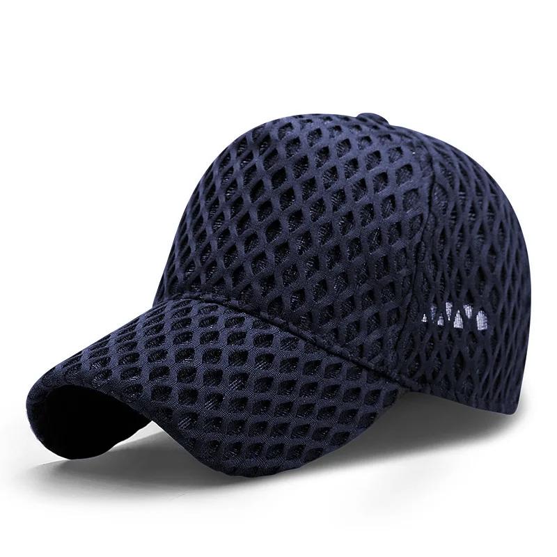 

Man Oversize Trucker Caps Cool Big Sun Hats Men Women Plus Size Hollow Out Baseball Caps M 56-60cm L 60-62cm M 56-60cm темно-синий