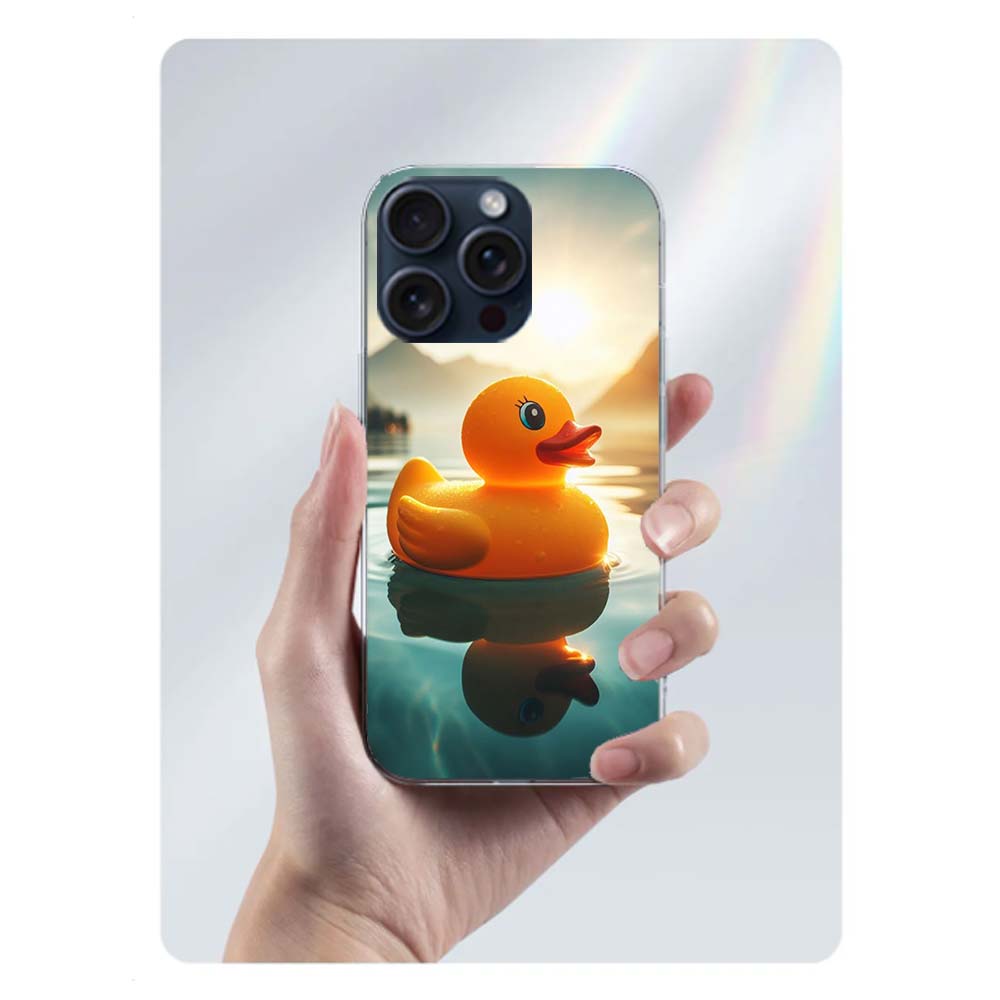 

Rubber Ducks Floating in the Swimming Pool Clear Phone Case For Iphone 17 Air 16 Pro Max 15 Pro 14 Plus 17E 16E 11 13 12 Mini Co iPhone 17 Pro Max