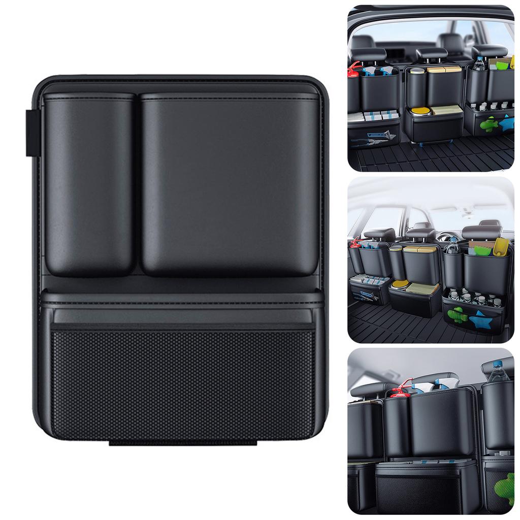 Geantă de depozitare pentru portbagajul auto cu buzunare multiple 32x38cm pentru sortarea convenabilă a articolelor Proiectată pentru familii și călători