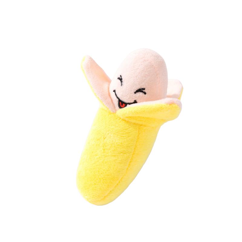 Cute Carrot Shaped Pet Toy, Squeaky Interactive Chew Toy for Dogs & Cats, Soft Teething Toy