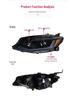 LED Sequential Turn Signal Headlight for 19-22 Chevy Malibu XL