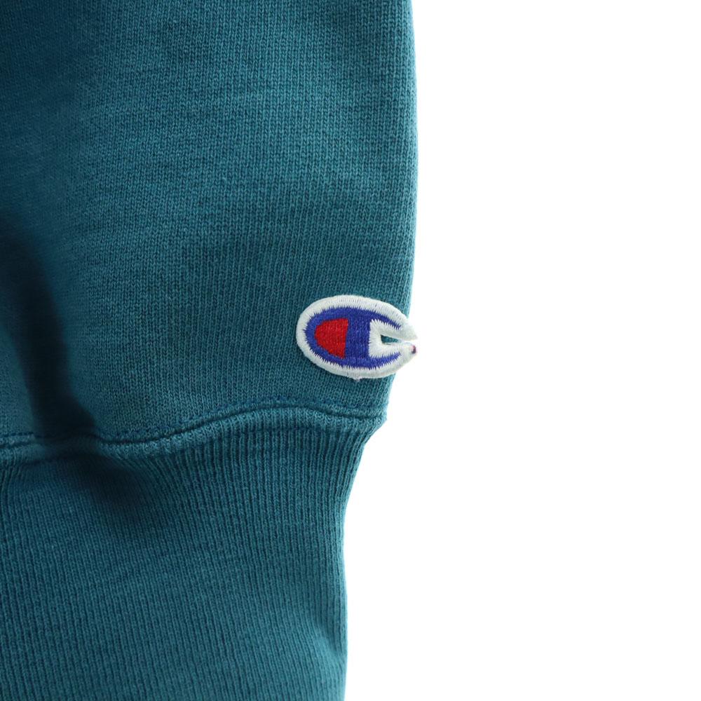 Champion 90s Reverse Weave USA Made Old Embroidered Tag Crazy pattern Long sleeve sweat trainer Men's Used