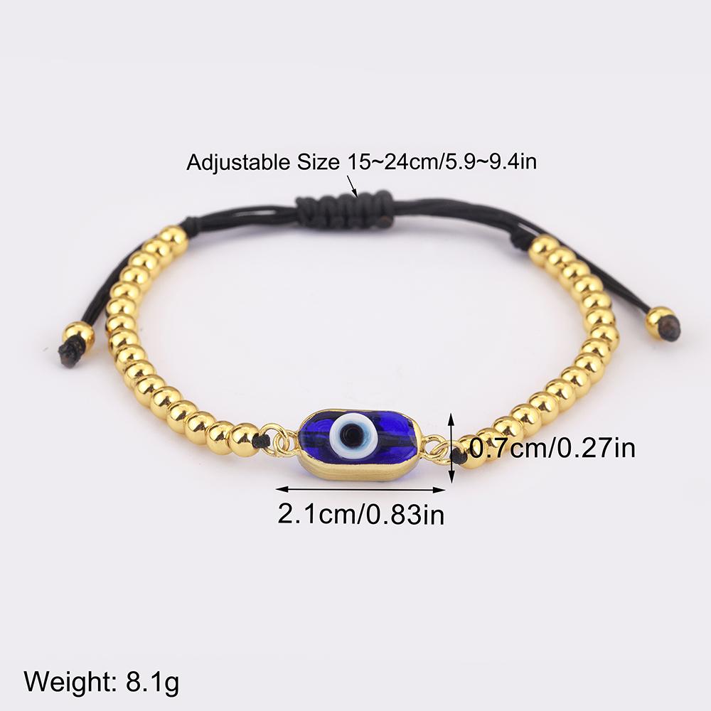 Nidin Neue Beliebte Unregelmäßige Geometrische Böser Blick Kettenarmbänder Verstellbar Für Frauen Hochzeitsfeier Schmuck Großhandel Zubehör