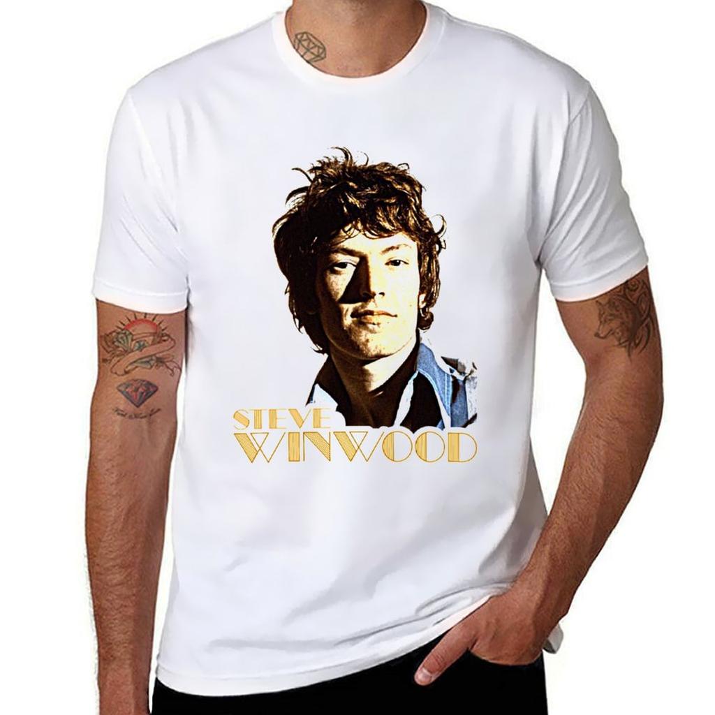 Steve Winwood TShirt Basic Casual Short Sleeve Cotton Shirt