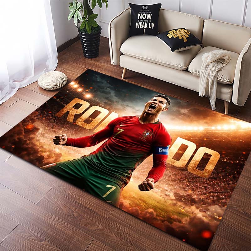 Fußballspiel Torwart Spieler Druck Rutschfest Groß Wohnzimmer Teppich Weich Verschleißfest Sport Sofa Schlafzimmer Heimdekoration Boden Teppich