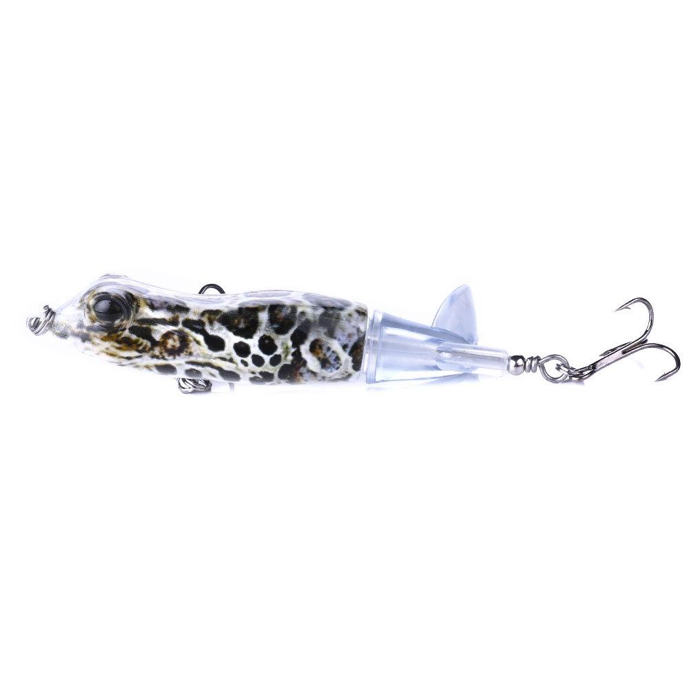 1Pcs 9.5cm/11g Topwater Frog Fishing Lures Rotating Tail Hard Bait Bass Trout Fishing Hooks Tools