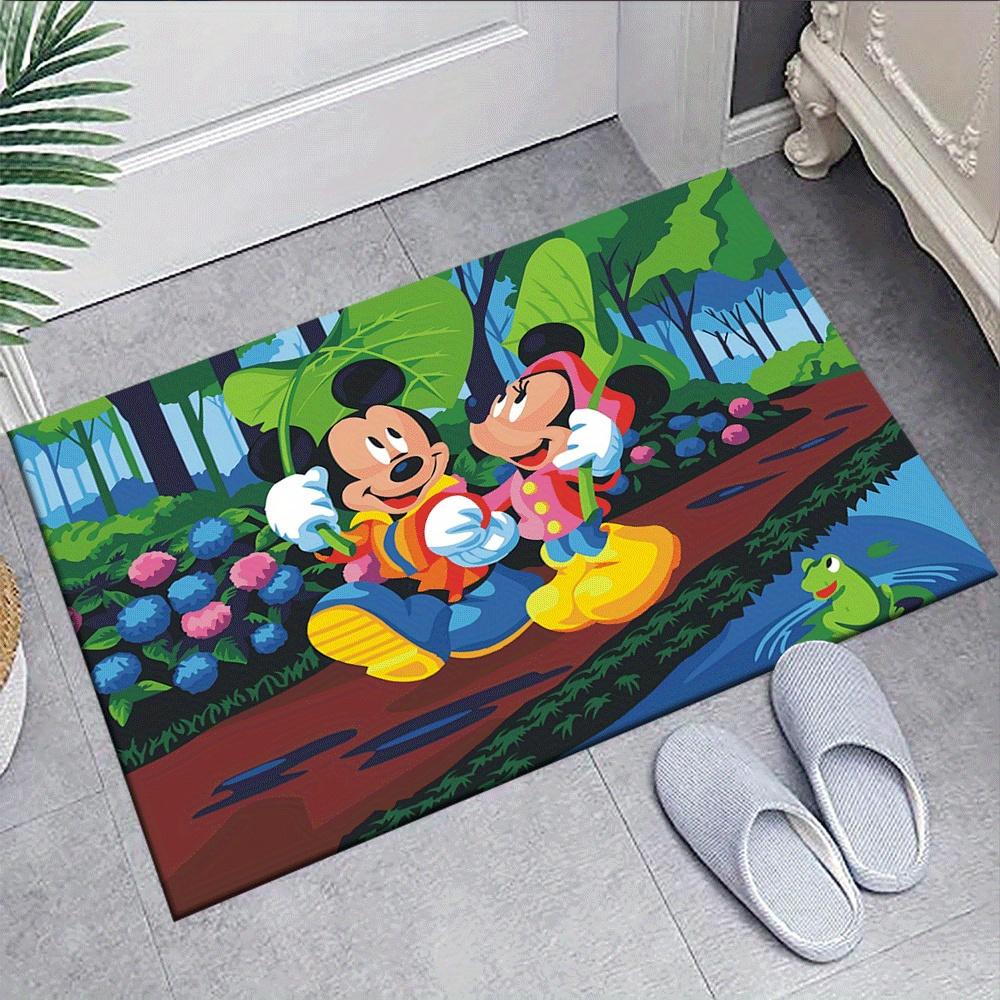 1pc Mickey-Mouse-and-Minnie-(28)_01 Carpet Area Rug, Bedroom, and Playroom - Durable, Stain-Resistant, and Easy To Clean, Living Room, Laund