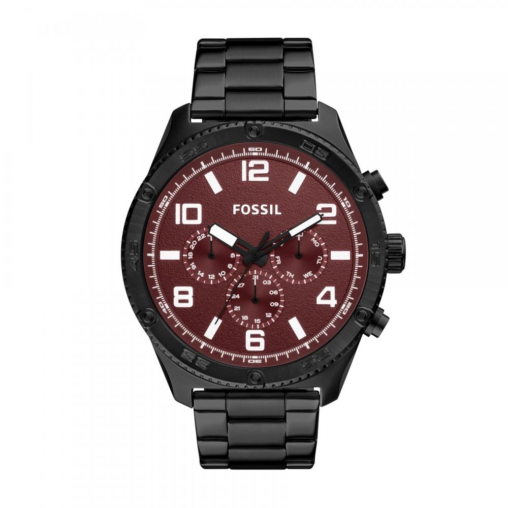 

Fossil Men s Brox Multifunction, Black Stainless Steel Watch