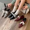 New Women's Fashion Single Shoes Non-slip Soft Sole Low Heel Lace-up Sheepskin Women's Shoes Casual Fashion Four Seasons Small Leather Shoes Women