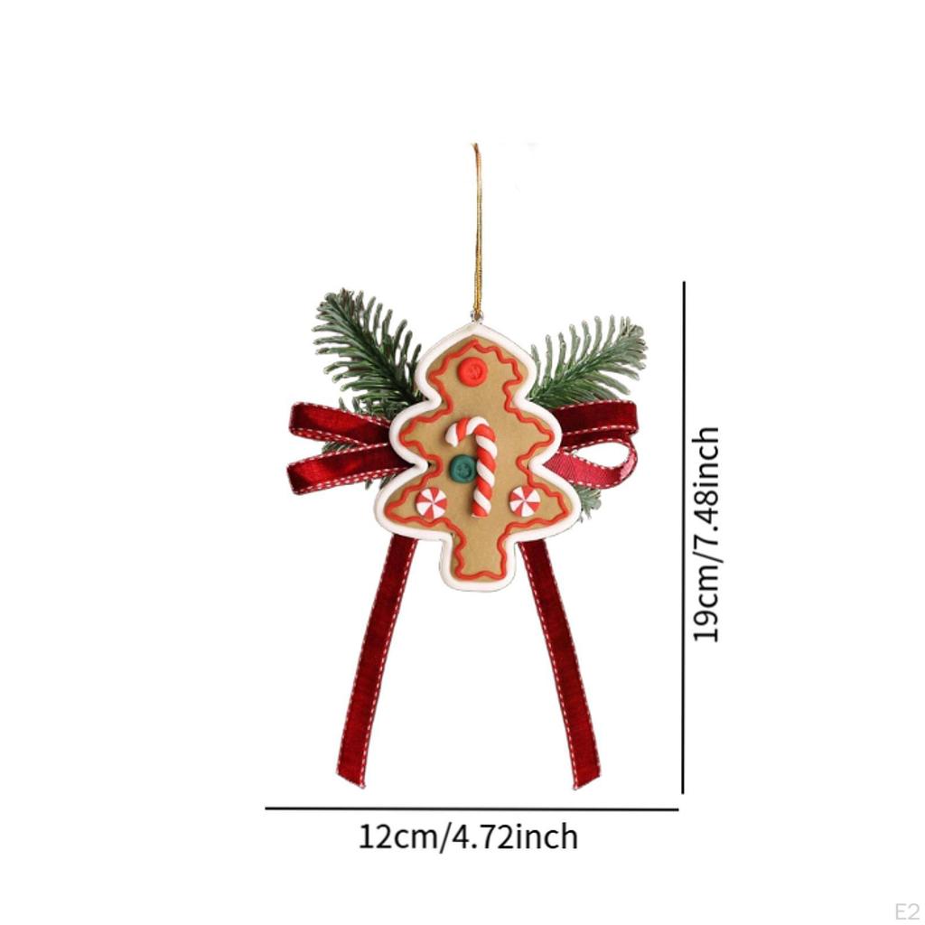Weihnachts Samtschleife Ornament Hängeanhänger Dekorativ Lieblich Rustikal für Heimparty Gastgeschenke