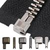 12Sets Metal Zipper Repair4 Sizes Zipper Insertion Pin #3#5#8#10 Zippers Latch Slider Retainer Bottom Stop Zipper