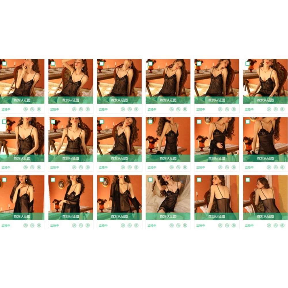 Xianyi Erotic Underwear Flirting Seduction Sexy Mesh Perspective Free Pajamas Skirt Set Bed Passion Clothes Women