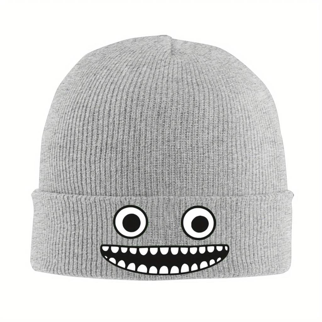 New Garten Of Banban Face Knitted Hat For Women Unisex Skullies Beanies Winter Hat Cartoon Warm Cap