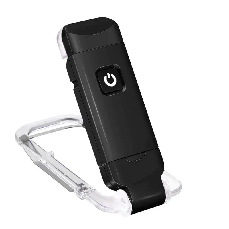 Eye protection reading book light USB rechargeable portable foldable 3 light colors adjustable brightness night light