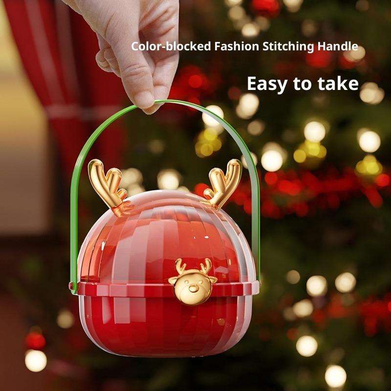 Christmas Apple Box Antlers Christmas Eve Christmas Fruit Gift Box Christmas Gift Wrapping Christmas Gift Box