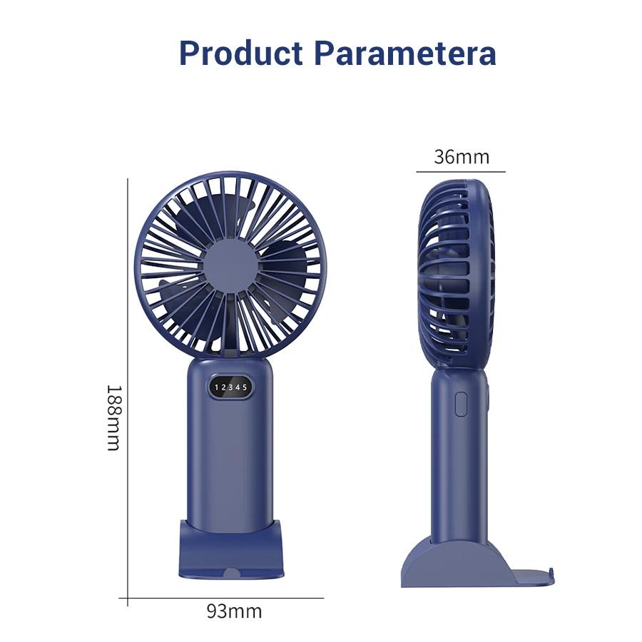 

Мини-вентилятор для кемпинга 3000 мАч, складной, портативный, с шейным подвесом, 5 скоростей, USB-перезаряжаемый вентилятор с подставкой для телефона и экраном 1PC темно-зеленого