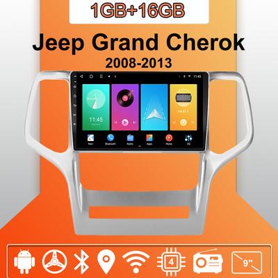 Radio Samochodowe Android Auto Carplay Dla Jeep Grand Cherok 2008-2013 Odtwarzacz Multimedialny Jednostka Główna Stereo Nawigacja GPS BT WIFI 1+16GB