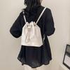 Bucket bag women's 2025 new niche design chain backpack women's fashion crossbody white backpack