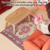 1:12 Dollhouse Miniature Turkish Carpet Floor Mat Floor Rug Cover Model Bedroom Bathroom Living Room Decor Toy